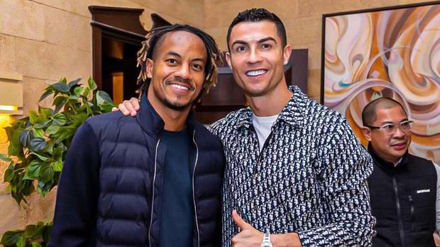 André Carrillo y Cristiano Ronaldo se conocieron en Arabia Saudita.