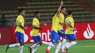 A puro golazo: Brasil derrotó 3-2 a Colombia por el Grupo A del Sudamericano Sub 17