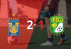 Tigres le ganó a León en su casa por 2-1