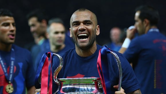 Dani Alves ganó 3 Champions League como jugador del FC Barcelona. (Foto: Getty Images)
