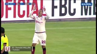 ¡Magia pura! Donald Millán marcó un golazo y puso el primero de Universitario ante Melgar [VIDEO]