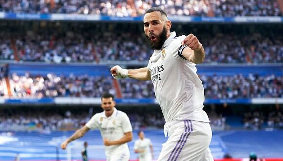 Benzema marcó los dos primeros goles del Real Madrid ante Almería. (Foto: Getty Images)