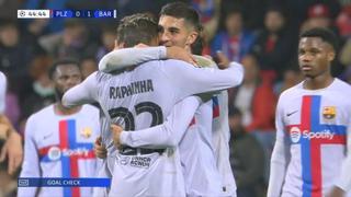 Con suspenso por el VAR: Ferran Torres puso el 2-0 de Barcelona vs. Viktoria [VIDEO]