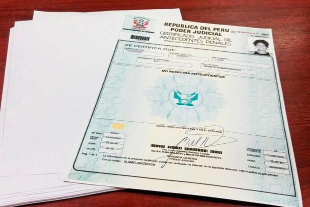 La solicitud para obtener este documento puede ser presencial o virtual. (Foto: Poder Judicial / Twitter)