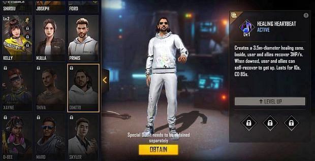 Dimitri | Free Fire character