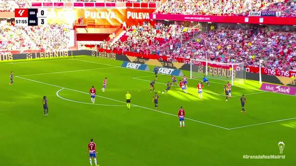 Gol de Brahim Díaz para 4-0 del Real Madrid vs. Granada por LaLiga. (Video: BeinSports)