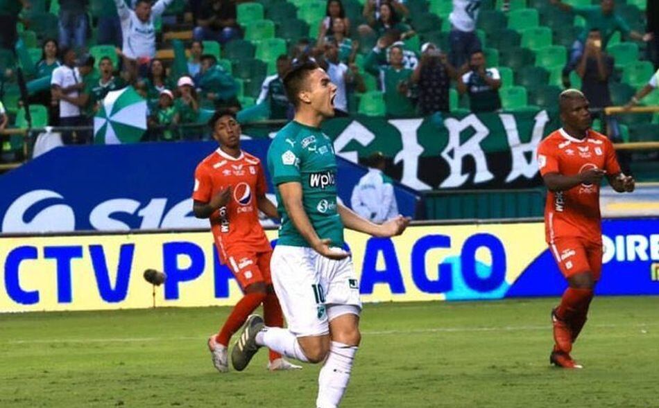 Deportivo Cali venció 2-1 a América de Cali en Palmaseca por Liga BetPlay Colombia 2020. (Twitter)