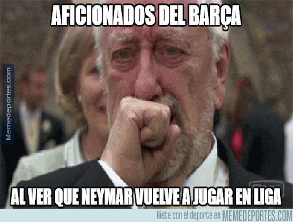 Barceloma se mantiene en la punta de la Liga al vencer al Espanyol. (Meme Deportes)