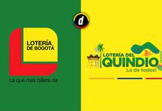 Lotería de Bogotá y del Quindío del jueves 25 de abril: resultados del sorteo