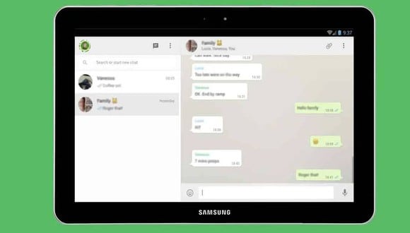 WhatsApp ya invita a los usuarios de la beta de Android a descargar la aplicación de tablet. (Foto: WhatsApp)