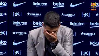 Luis Suárez rompió en llanto en su despedida del Barcelona: “Esté donde esté, habrá un culé más”