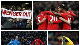 Arsenal-Liverpool: la alegría 'Red' y el lamento 'Gunner' con Alexis Sánchez [FOTOS]