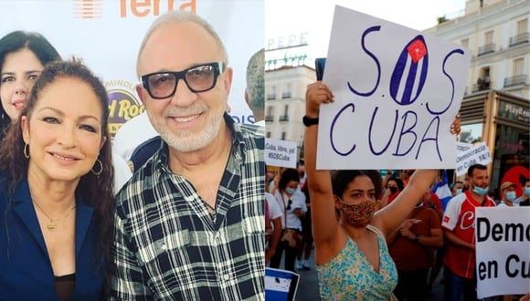 La pareja de esposos Gloria y Emilio Estefan expresaron su solidaridad ante las manifestaciones en Cuba. (Foto: @gloriaestefan/EFE).