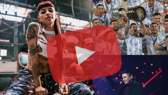 Aquí te mostraremos los videos populares y musicales más vistos en Argentina (Foto: Composición)