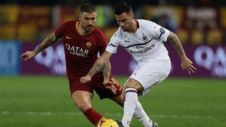 La lucha por la Champions continúa: Roma y Ac Milan igualaron por la Serie A en el Olímpico