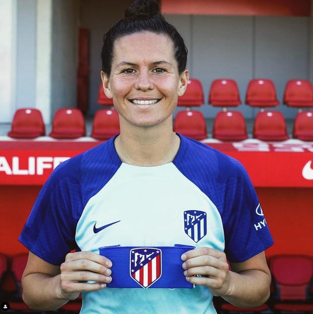 Merel van Dongen es jugadora del Atlético Madrid femenino.