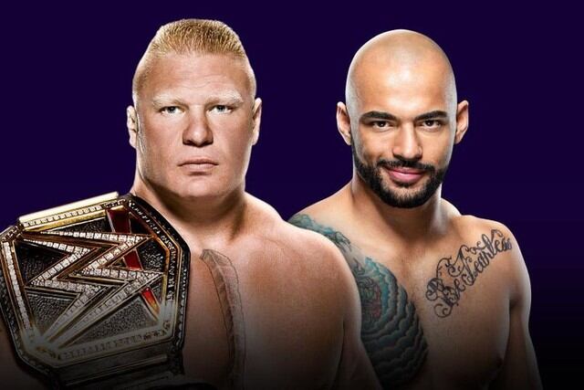 Brock Lesnar (c) vs. Ricochet por el título de la WWE. (Foto: WWE)