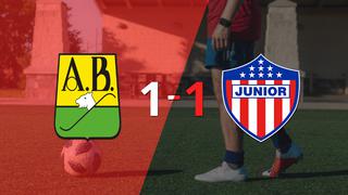 Bucaramanga y Junior se reparten los puntos y empatan 1-1