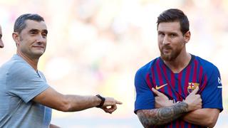 “Tengo la fortuna de entrenar a Messi”: Ernesto Valverde no se cansa de elogiar al ‘10’ del Barcelona