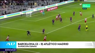 Atlético de Madrid llegó a la final de la Super Copa de España tras ganarle a Barcelona