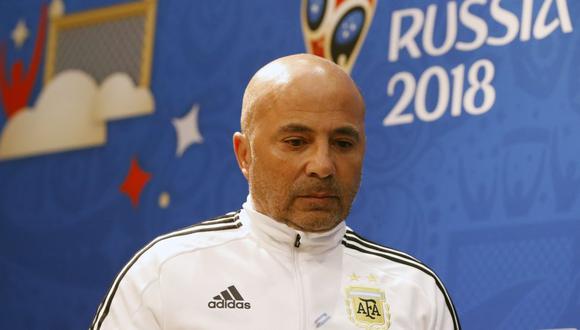 Argentina perdió 3-0 ante Croacia y Sampaoli dejaría de ser el entrenador antes del partido ante Nigeria. (AFP)