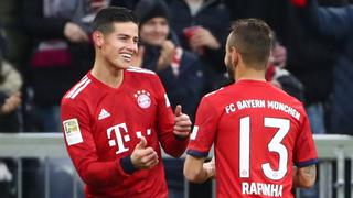 Con tres goles de James Rodríguez: Bayern Munich venció 6-0 a Mainz por la Bundesliga 2019