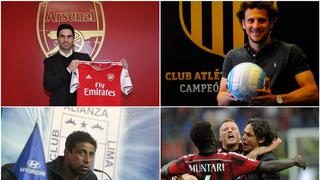 Como Forlán a Peñarol o Arteta a Arsenal: los ídolos que volvieron a sus clubes para ser entrenadores [FOTOS]