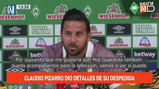 Claudio Pizarro y la posibilidad de que asista Guardiola a su despedida