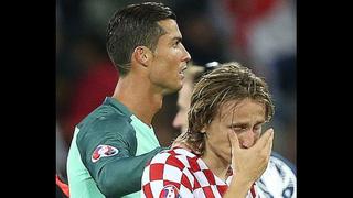 Cristiano Ronaldo consoló a Luka Modric tras eliminación de Eurocopa 2016