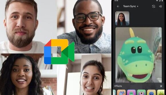 Diviértete con tus amigos con los nuevos filtros de Google Meet para Android y iOS de iPhone (Foto: Google / Composición)