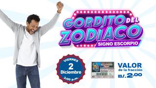 Lotería Nacional de Panamá: resultados del Gordito del Zodiaco - viernes 2 de diciembre