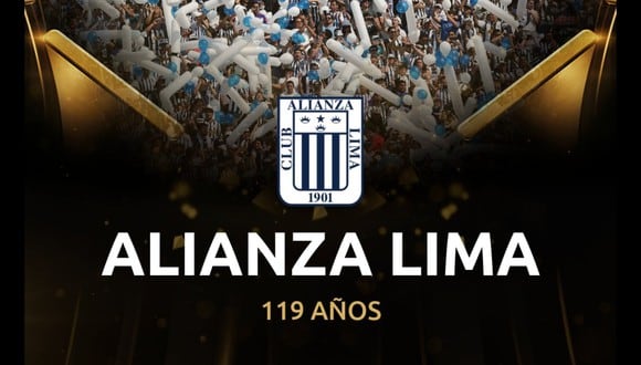 Alianza Lima está de aniversario y viene recibiendo saludos de varias instituciones. (Captura)