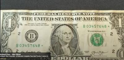 Cómo saber si un billete de $1 dólar puede vale $7,500 o más revisando el  número de serie - El Diario NY
