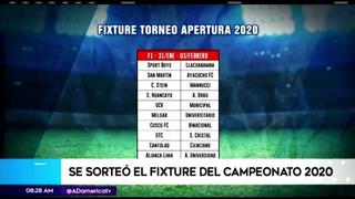 Liga 1: conoce el fixture completo del Torneo Apertura de la temporada 2020