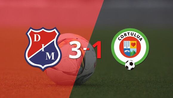 Independiente Medellín fue más y venció por 3 a 1 a Cortuluá