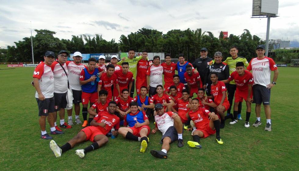 La Selección Peruana Sub 17 cayó 4-2 con Costa Rica. (@SeleccionPeru)