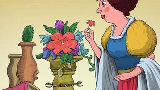 Reto viral imposible: ¿Puedes ver los dos invitados de la señora de las flores?