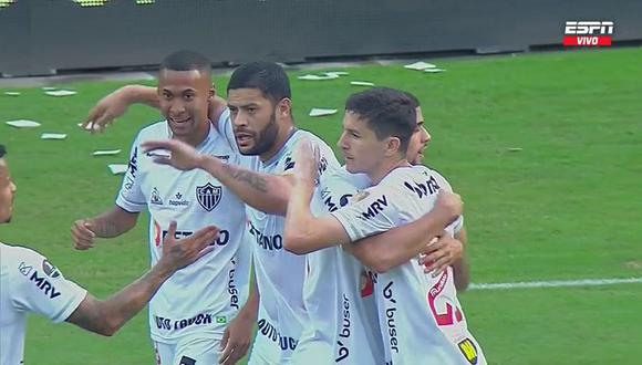 Ademir anota el 1-0 ‘Galo’ en Emelec vs Mineiro por Copa Libertadores. (Fuente: ESPN)