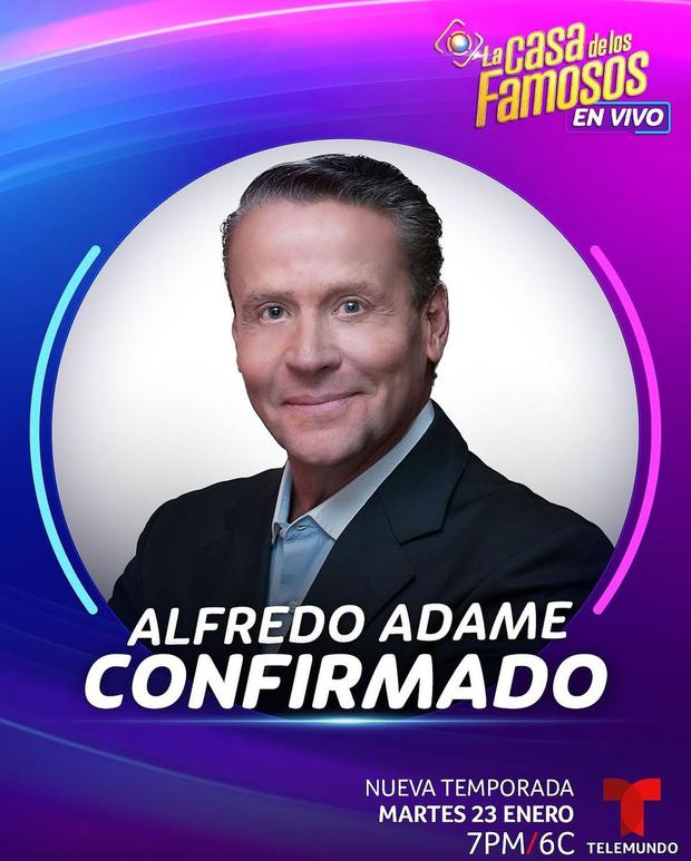 Alfredo Adame forma parte de la cuarta temporada de "La casa de los famosos" (Foto: Telemundo)