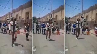 ‘Machín’ alienta a Alianza Lima bailando junto a niños
