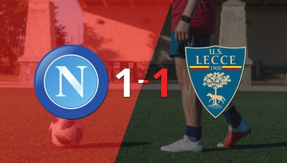 Lecce empató 1-1 en su visita a Napoli