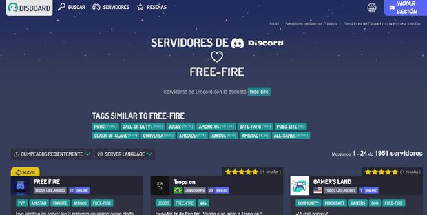 Free Fire Discord servers
