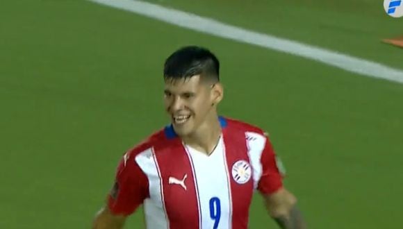 Robert Morales anotó el 1-0 de Paraguay vs. Ecuador por Eliminatorias Qatar 2022. (Foto: Telefuturo)