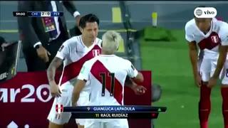 ¡Entró por Ruidíaz! Gianluca Lapadula ingresó y marca su debut con la Selección Peruana ante Chile  [VIDEO]
