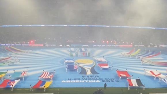 La inauguración del Mundial Sub 20 en Argentina.