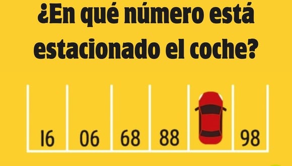 RETO MATEMÁTICO | Pocos acertaron en qué número está estacionado el coche. (Foto: Composición Genial Guru / Depor)