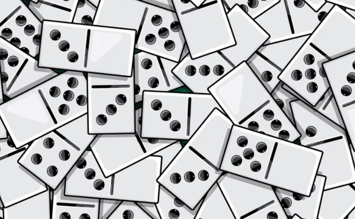 Encuentra las 4 mulas de cero entre todas estas fichas de dominó. (Foto: Facebook/Captura)