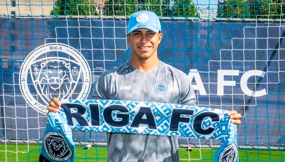 Luis Iberico fue anunciado de manera oficial como nuevo jugador del Riga FC de Letonia (Foto: Riga FC).