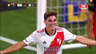 Intratable: Julián Álvarez y su doblete para el 2-0 del River Plate vs. Colón [VIDEO]