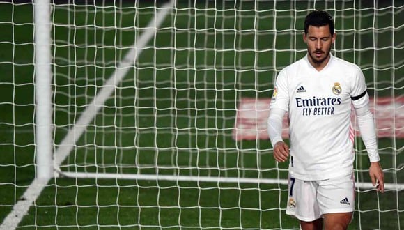 Eden Hazard sufrió una lesión muscular, confirmó Real Madrid. (Foto: AFP)
